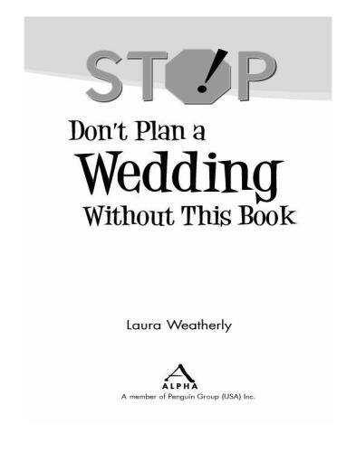 Stop! Don't Plan A Wedding Without This Book