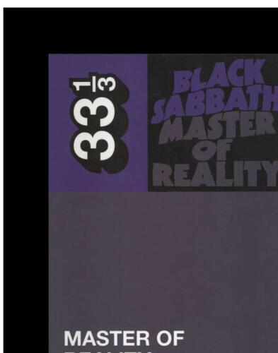 Black Sabbath's Master of Reality