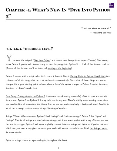 Dive Into Python 3