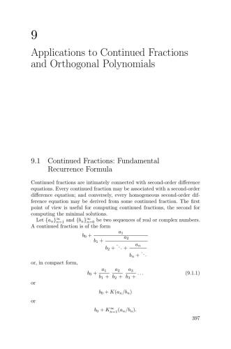 Introduction to Difference Equations