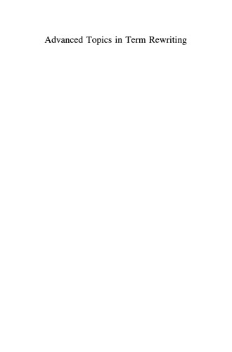 Advanced Topics in Term Rewriting