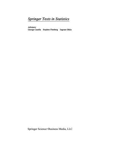 A First Course in Multivariate Statistics