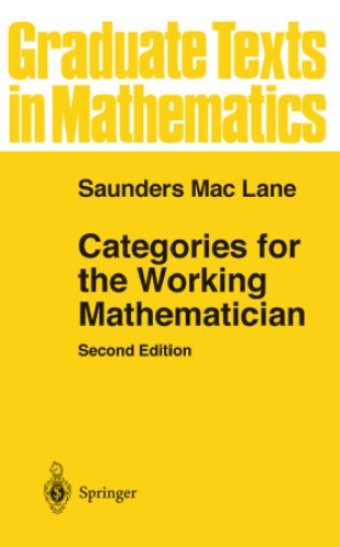 Catergories for the working mathematician