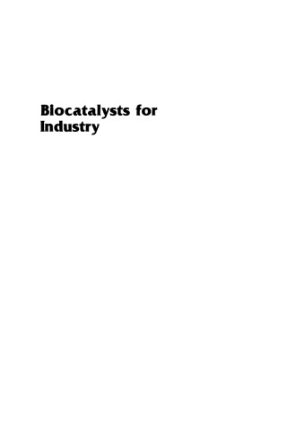 Biocatalysts for Industry