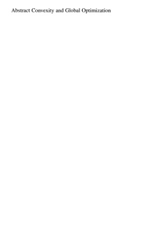 Abstract convexity and global optimization