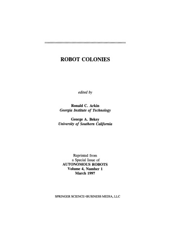 Robot Colonies