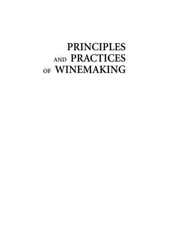 Principles and Practices of Winemaking