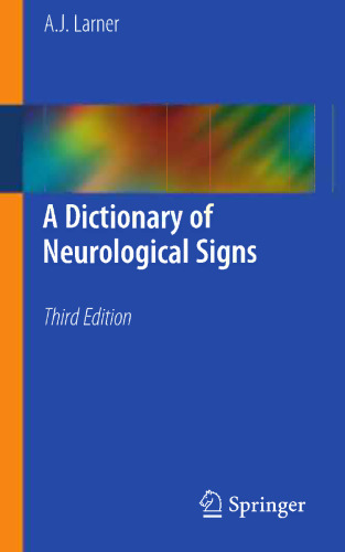A Dictionary of Neurological Signs
