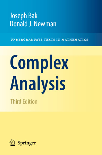 Undergraduate Texts in Mathematics Complex Analysis