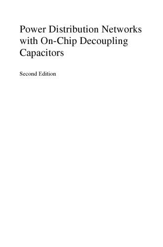 Power Distribution Networks with On-Chip Decoupling Capacitors