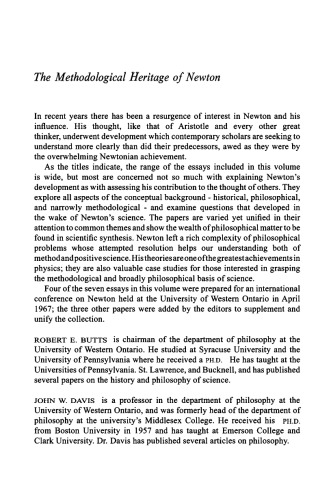 The Methodological Heritage of Newton