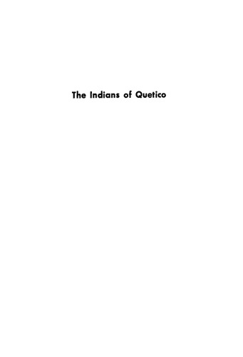 The Indians of Quetico