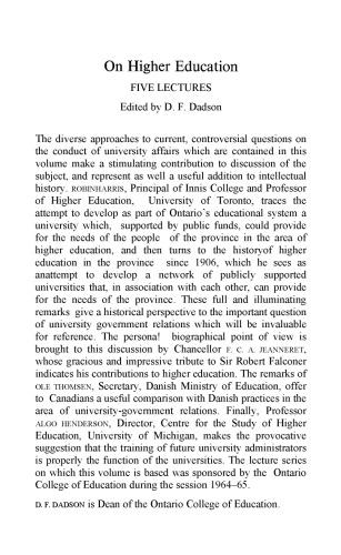 On Higher Education: Five Lectures