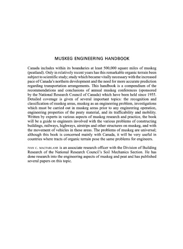 Muskeg Engineering Handbook