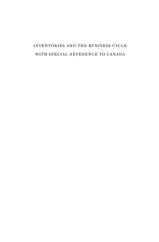 Inventories and the Business Cycle
