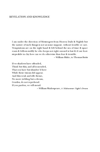 Revelation and Knowledge: Romanticism and Religious Faith
