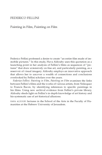Federico Fellini: Painting in Film, Painting on Film