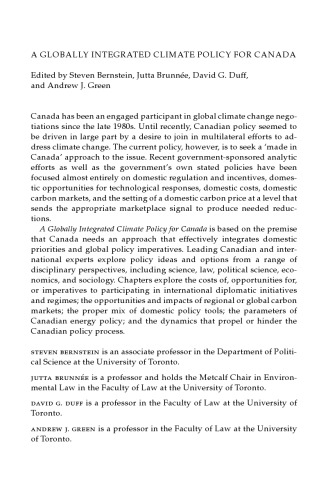 A Globally Integrated Climate Policy for Canada