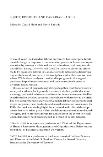 Equity, Diversity & Canadian Labour