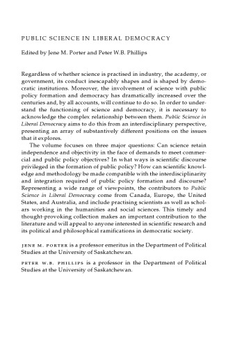 Public Science in Liberal Democracy
