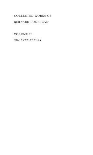 Shorter Papers: Volume 20