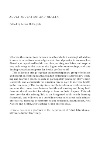 Adult Education and Health