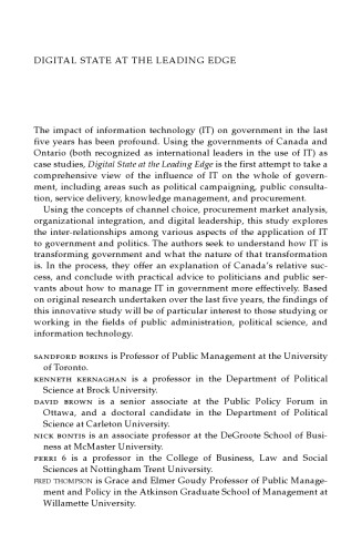 Digital State at the Leading Edge