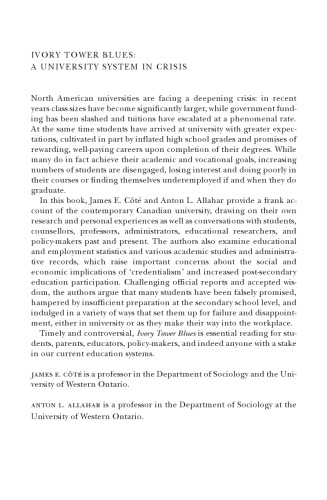 Ivory Tower Blues: A University System in Crisis