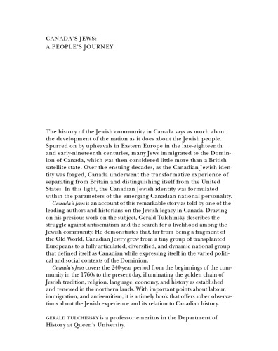 Canada's Jews: A People's Journey