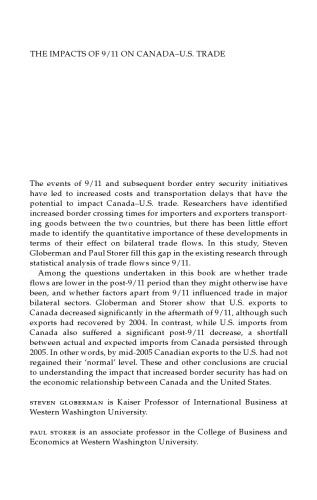 The Impact of 9/11 on Canada - U.S. Trade
