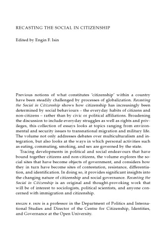 Recasting the Social in Citizenship