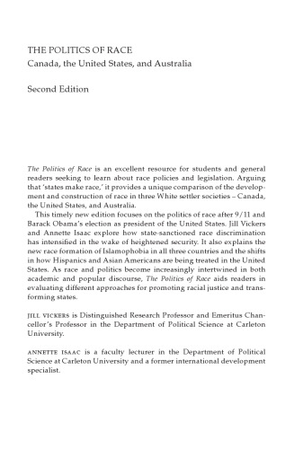 The Politics of Race: Canada, the United States, and Australia