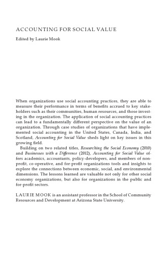Accounting for Social Value
