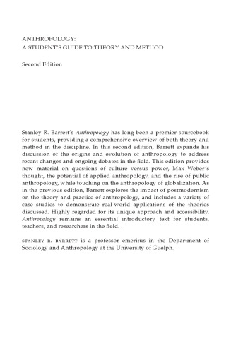 Anthropology: A Student's Guide to Theory and Method