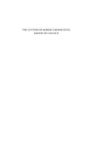Letters of Robert Grosseteste, Bishop of Lincoln