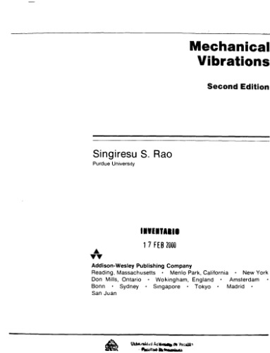 Mechanical Vibrations