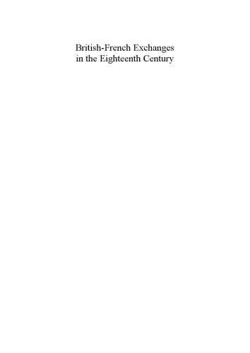 British-French Exchanges in the Eighteenth Century