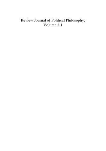 Review Journal of Political Philosophy
