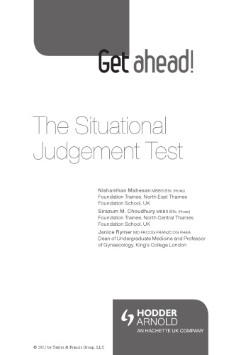 Get ahead! The Situational Judgement Test
