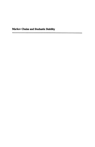 Markov Chains and Stochastic Stability
