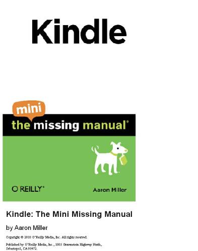 Kindle: The Mini Missing Manual