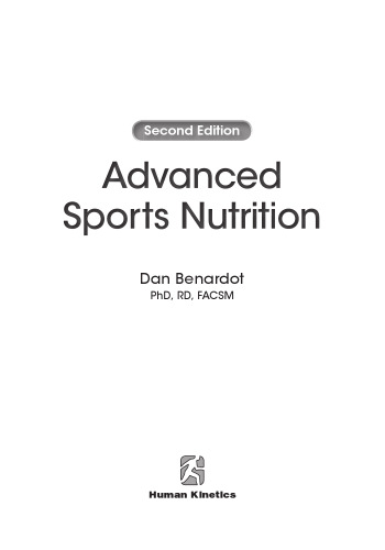 Advanced Sports Nutrition-2nd Edition
