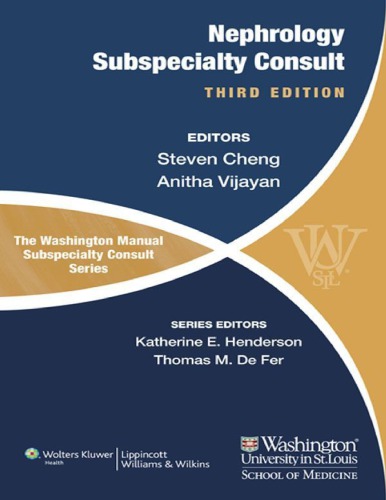 The Washington Manual® Nephrology Subspecialty Consult