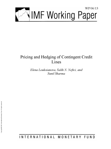 Pricing and Hedging of Contingent Credit Lines