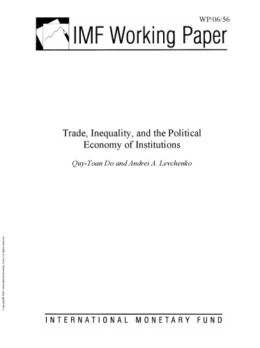 Trade, Inequality, and the Political Economy of Institutions