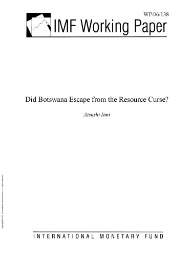 Did Botswana Escape from the Resource Curse?