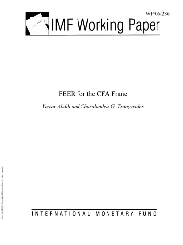 FEER for the CFA Franc
