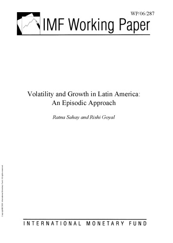Volatility and Growth in Latin America : An Episodic Approach