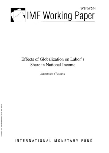 Effects of Globalization on Labor's Share in National Income