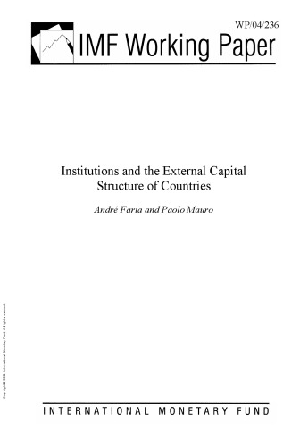 Institutions and the External Capital Structure of Countries
